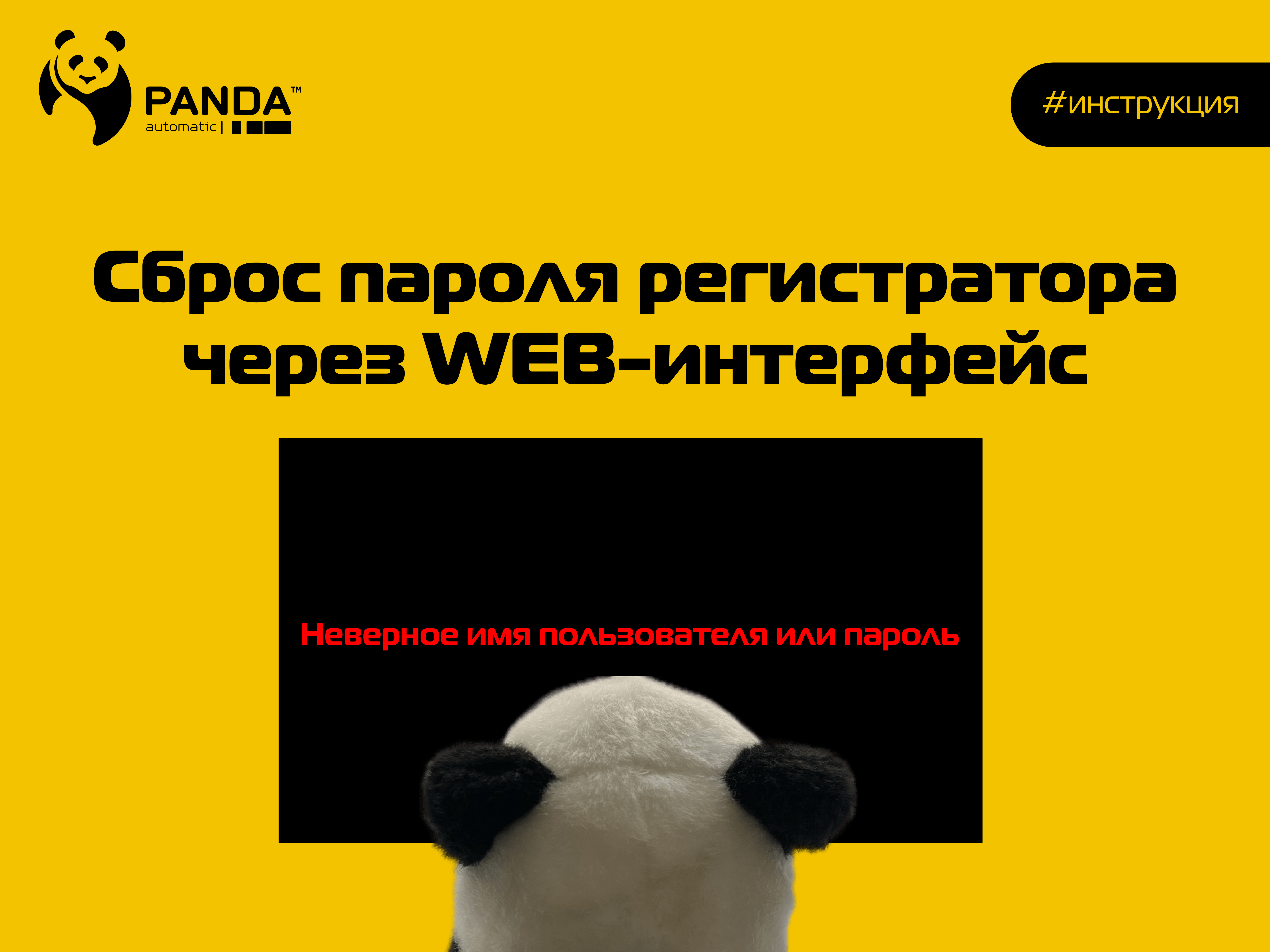 Сброс пароля регистратора через WEB-интерфейс